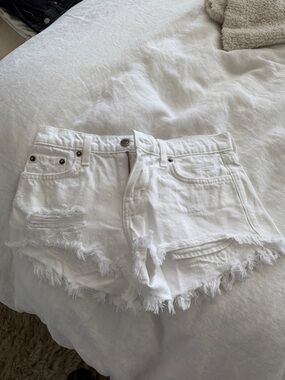 Pistola white denim shorts size 24